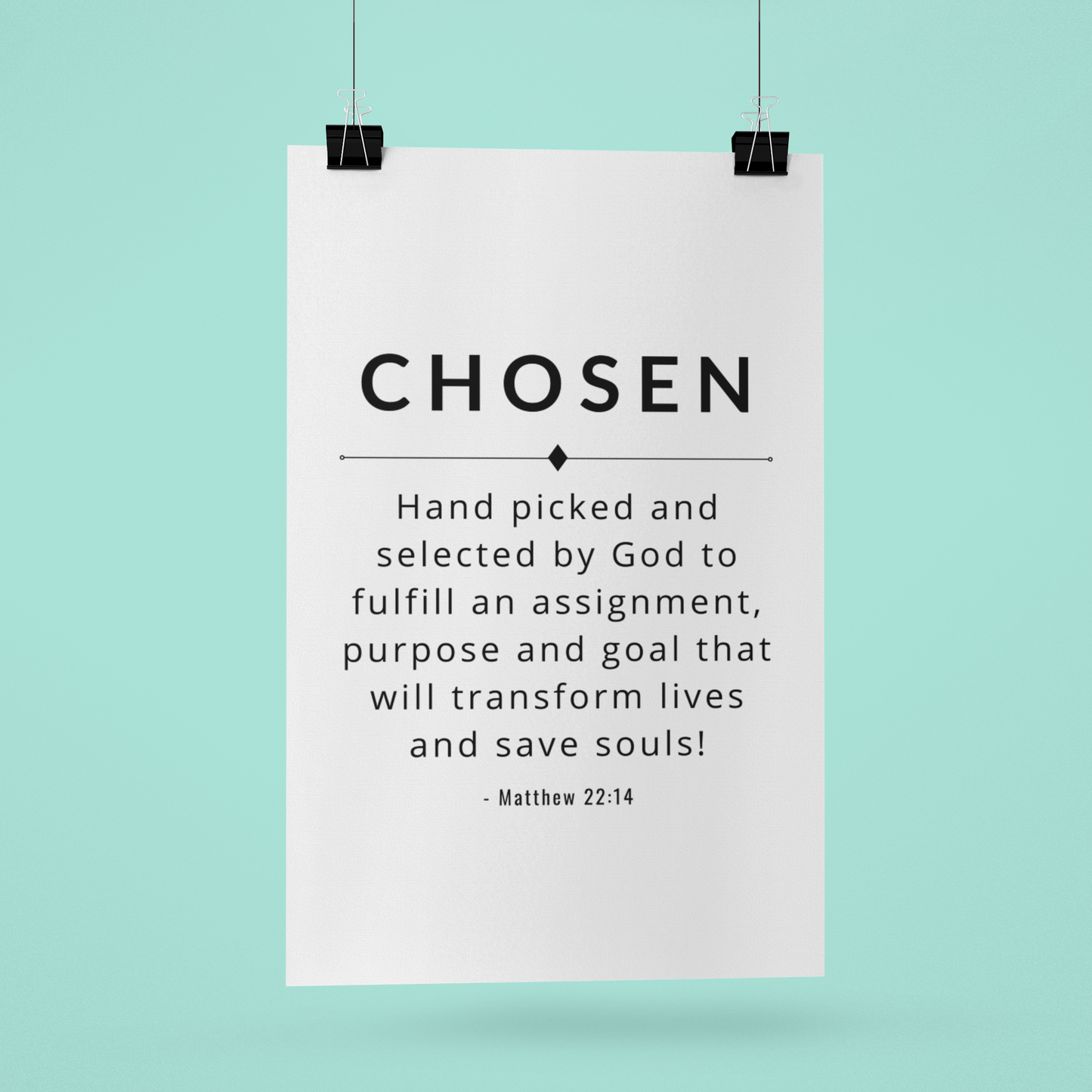 3 Picture Bundle Called, Chosen, Anointed (No Frame)